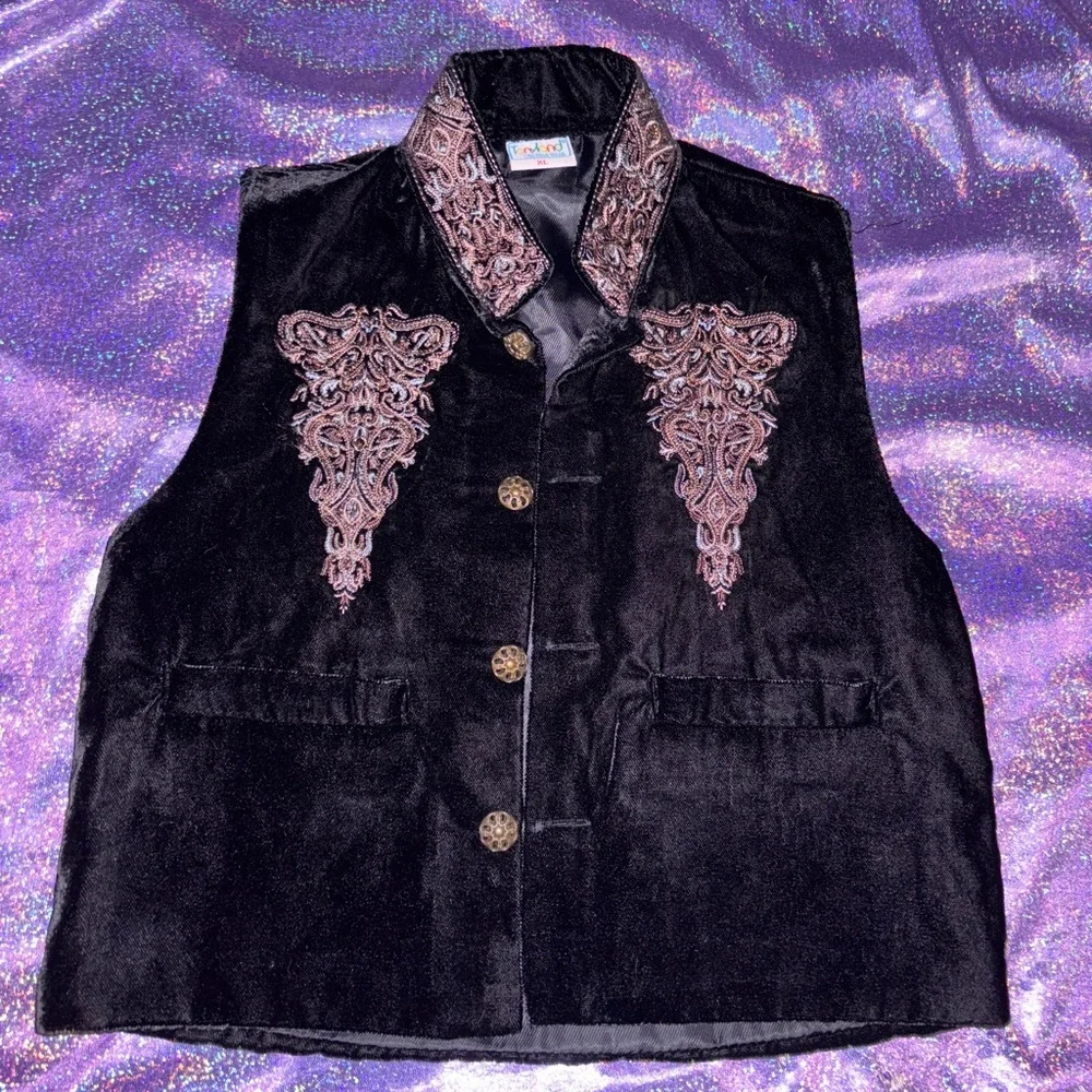 Vintage Kids Tonyland Velvet Vest